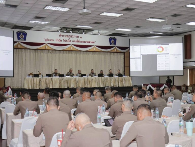การประชุมบริหาร สังกัดตำรวจภูธภาค 1 ประจำเดือน มกราคม 69
